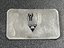 NIKKEN SILVER EQL-FIR CARD 2.05"X3.23" PROMO PAD MAGNET 1437 - USED DEMO