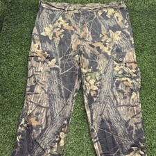 Vintage 90s Mossy Oak Cargo Camo Pants Mens XL Cotton USA Made Hunting Skater