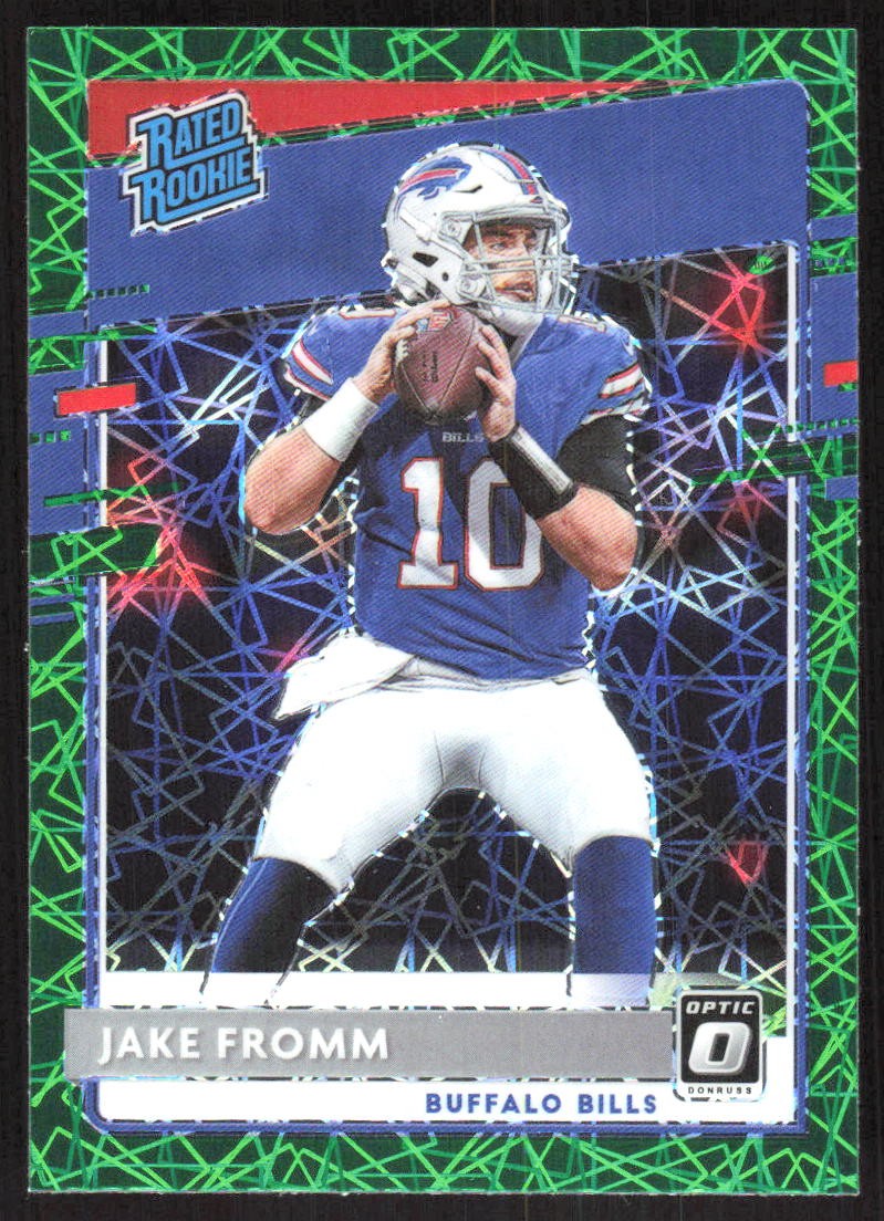 1739L 2020 Donruss Optic #155 Jake Fromm Green Velocity