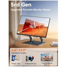 Stylish Tablet Stand for iPad & Surface Tablets - Gray