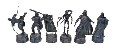 Star Wars 2005 Saga Edition Chess Dark Side 6 Black Replacement Pieces