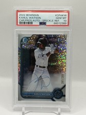2022 Bowman - Chrome Prospect Autographs Kahlil Watson #CPA-KW Speckle Refractor