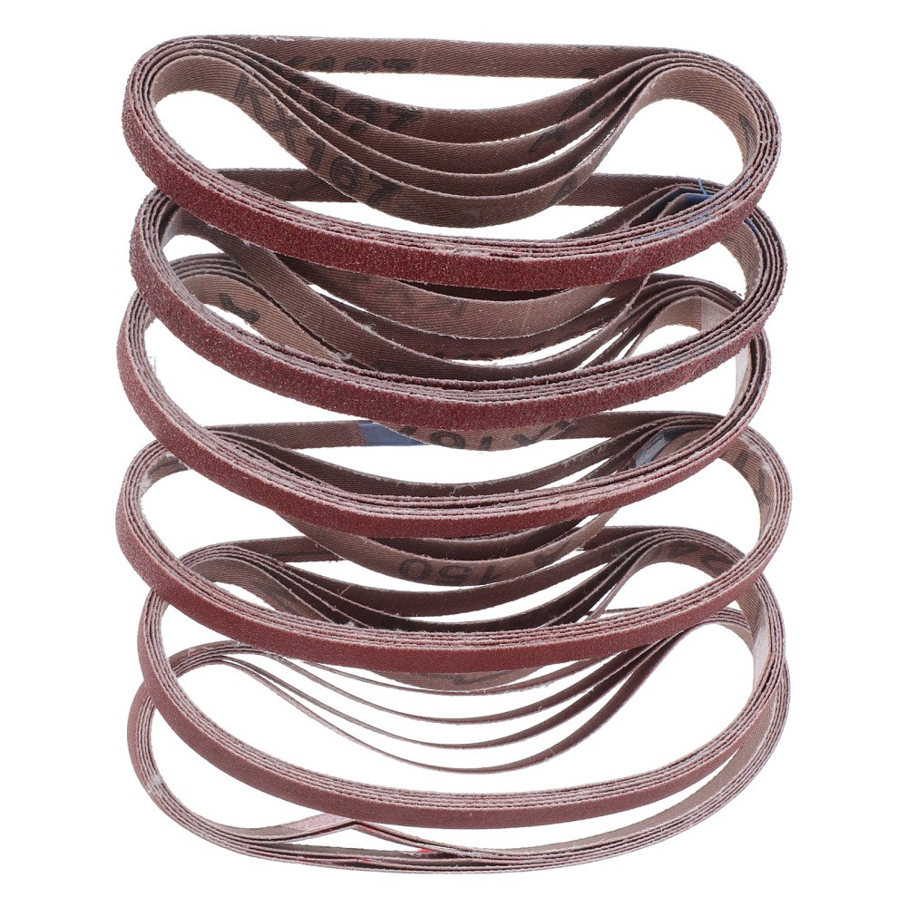 30Pcs Brown Corundum Sanding Bands for Mini Pneumatic Sanders