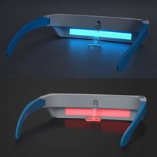 Red Light Therapy Glasses for Eye Health and Vision Improvement. Wearable Blue L