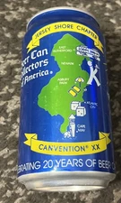 JERSEY SHORE CHAPTER ALUMINUM BEER CAN BCCA Canvention XX 1990 NEW JERSEY