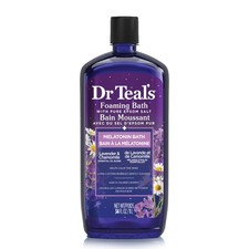 Dr Teal's Foaming Bath With Pure Epsom Salt Sleep Bath With Melatonin 
