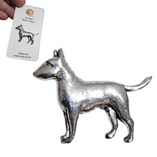 Spilla Bull Terrier inglese distintivo peltro animale domestico cane spilla c...