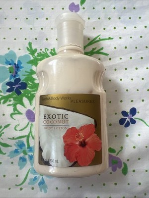 Bath & Body Works Pleasures Exotic Coconut Body Lotion 8 Oz.