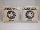 New ListingTwo Altec Lansing Diaphragm Voice Coil Replacement Assembly 34726 New Old Stock