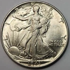 1943 P Walking Liberty Half Dollar - 90% Silver - AU - Great For Albums- WL-4315