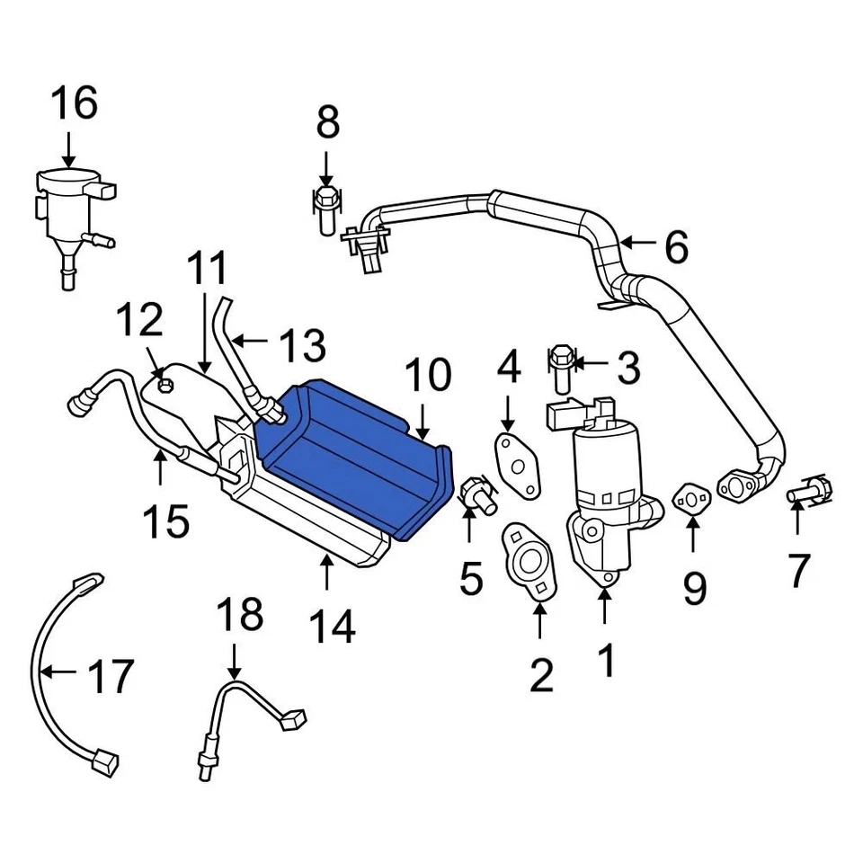 For Jeep Wrangler 2007-2011 Jeep 4891781AB Vapor Canister Foto 4 de 4