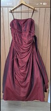 Red/ Burgundy Ball Gown, Prom Dress, Bridesmaid Dress Worn Size 22