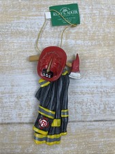 Firefighter Uniform Christmas Tree Ornament Kurt S. Adler J8509 New