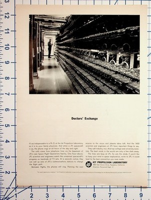 Vintage JPL NASA Ad Jet Propulsion Laboratory Space Flight Operations Facility