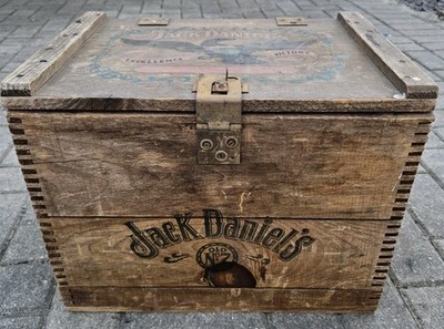 Vintage Jack Daniels Wooden Whiskey Crate Wood Crate Box 