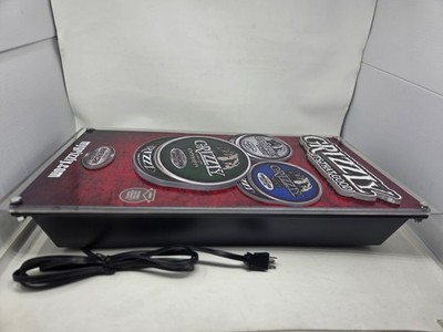 Grizzly Snuff Smokeless Tobacco Promotional Electric Lighted Advertising  Sign
