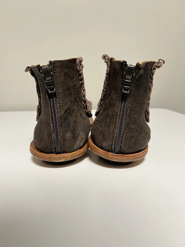 Cydwoq handgefertigte Vintage braune gewebte Dion Boho Sandalen Damen US 12 EU 42 - Bild 4 von 4