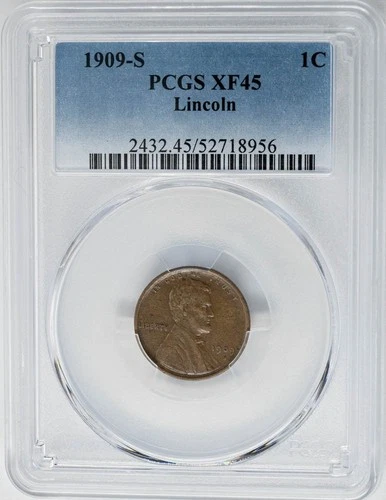 1909-S Lincoln Cent 1c XF45 PCGS 950885-18