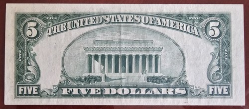 1950-C $5 Courtesy Autograph Note - Elizabeth Rudel Smith Treasurer - Scarce - Picture 2 of 2