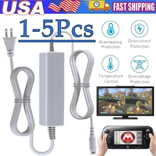 AC Power Supply Charging Adapter Cable Charger For Nintendo Wii U GamePad