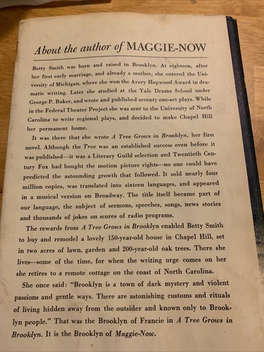 Betty Smith MAGGIE NOW Book Club Edition 1958 - Picture 2 of 7