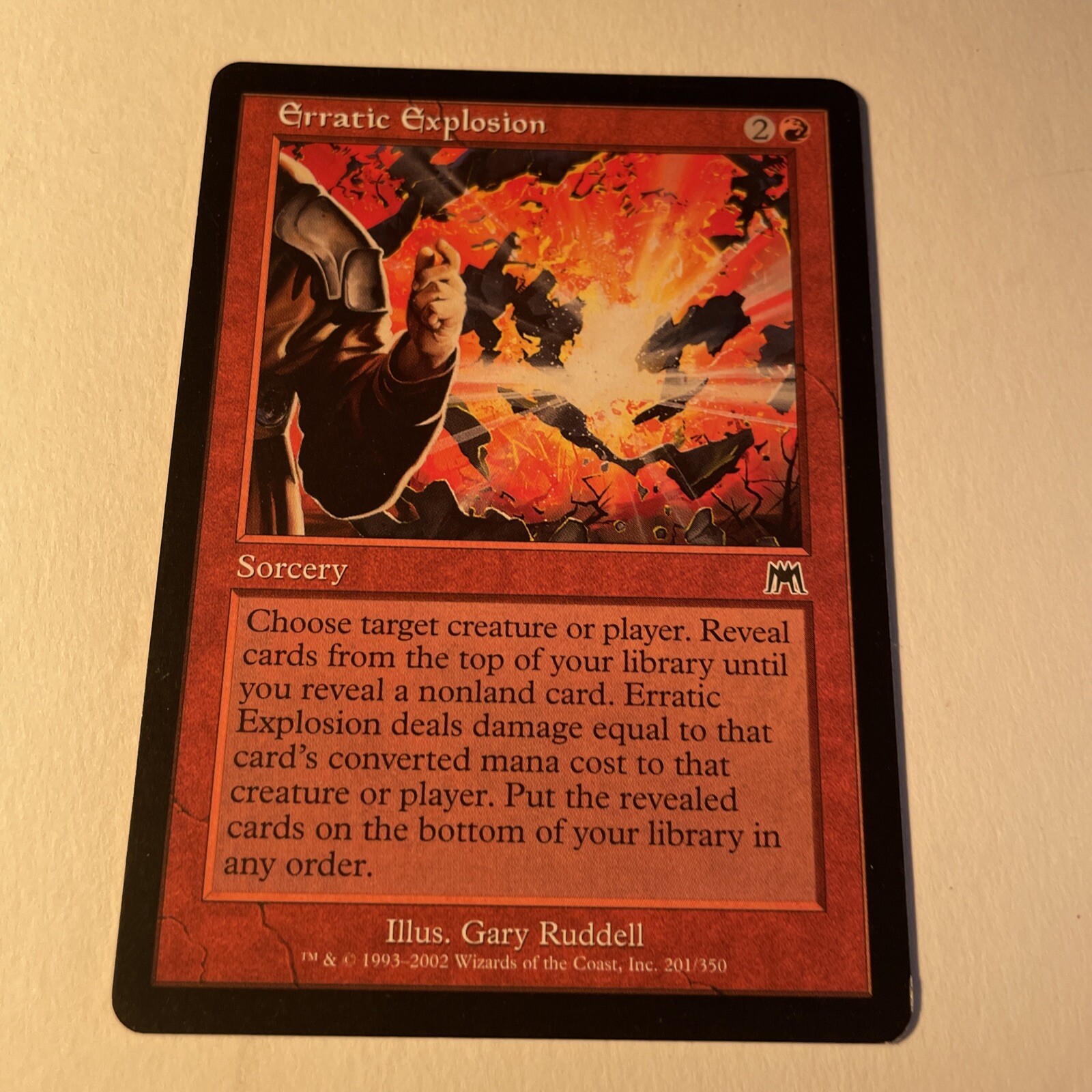 Magic the Gathering MTG Erratic Explosion (201) Onslaught   NM