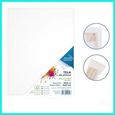 TELA BIANCA PER PITTURA DIPINGERE COLORI ACRILICI OLIO TEMPERA ARTISTA TELAIO 