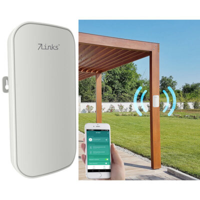 7links Outdoor-WLAN-Repeater, 1.200 Mbit/s, Dual-Band 2,4+5,0 GHz, App, 80 m