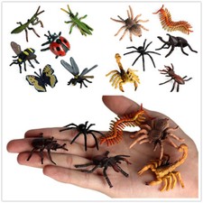 Realistic Bugs Action Figures Model Plastic Insects Set Bee Gift Kids Toys 12Pcs