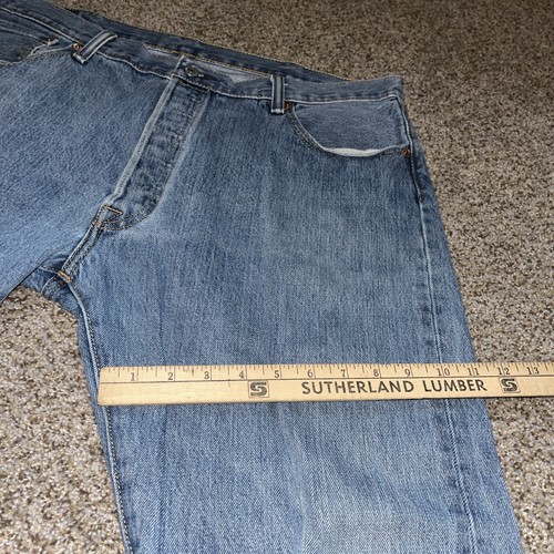 Levis 501XX Jeans Men 38x29 Blue Button Fly Straight Leg Denim - Picture 9 of 14