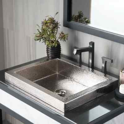 Native Trails Tatra 20'' Rectangle Nickel Bathroom Sink, Polished Nickel