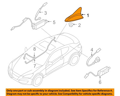 HYUNDAI OEM 2016 Genesis Coupe-Antenna 962102M210YB6 | eBay
