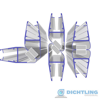 Duschdichtung Ersatzdichtung Wasserabweiser Duschprofil Duschtürdichtung Magnet