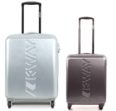Trolley cabina K WAY rigido in policarbonato con combinazione 55x40x20 |  eBay