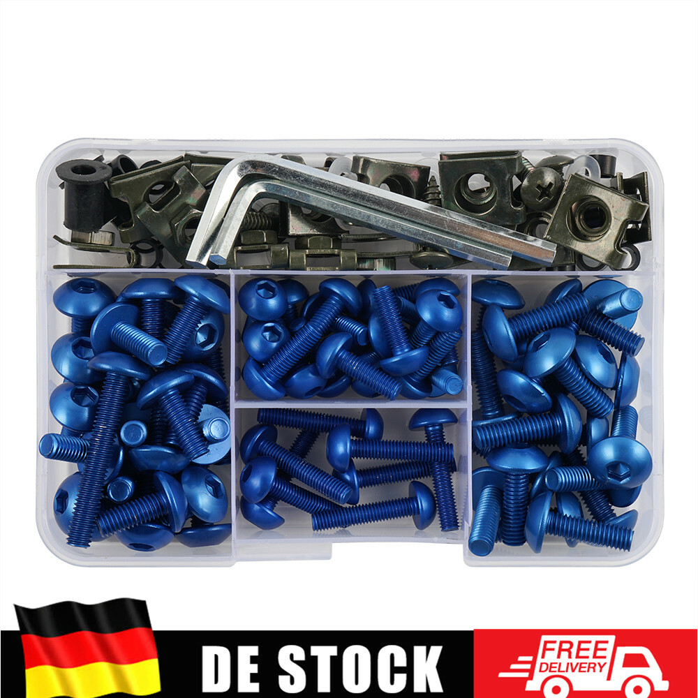 10 Alu-Windschildschrauben Mit Gummimutter – Passend Für Yamaha YZF-R6 RJ155 2011-2015 (M5x15 Mm, Grün)