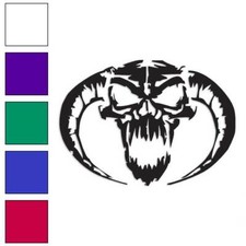 Demon Devil Skull Vinyl Decal Sticker Multiple Colors Sizes 205