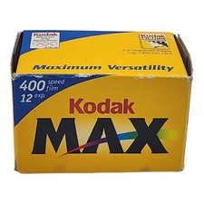NOS Kodak MAX 400 ISO Film 35mm 12 Exposure Expired 2002 FREE SHIP in US 