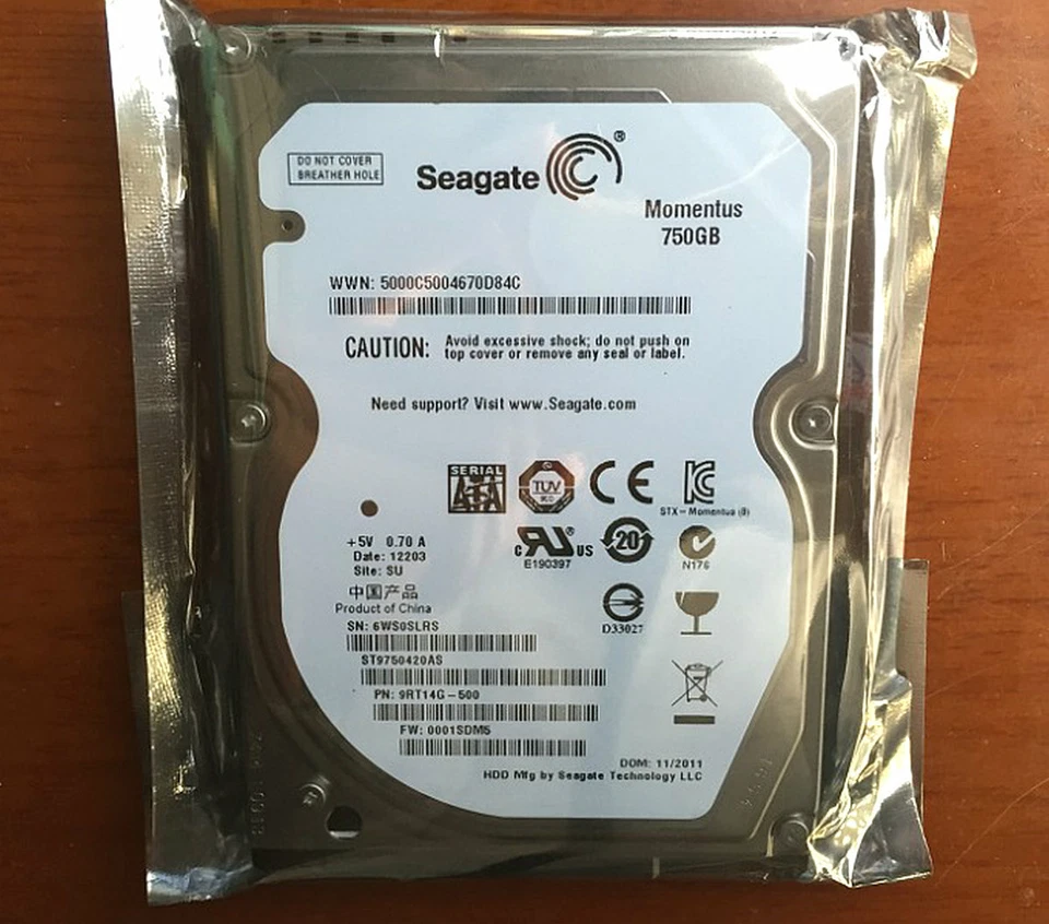 7200RPM random 2.5" 750GB  SATA II HDD Laptop Internal Hard Drive - Image 2 of 4