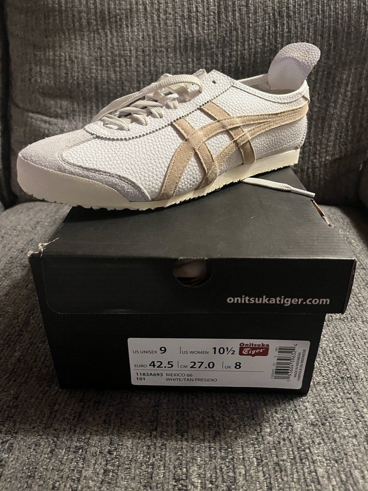 onitsuka tiger mexico 66 white tan presidio