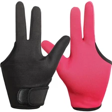 Geyoga 2 Pcs Heat Resistant Gloves for Hair Styling 3 Finger Barber Gloves Reusa