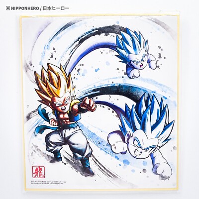 Dragon Ball Super Shikishi Art SUPER SAIYAN GOTENKS Trunks Goten Dragon Ball Super Shikishi Art SUPER SAIYAN GOTENKS Trunks Goten