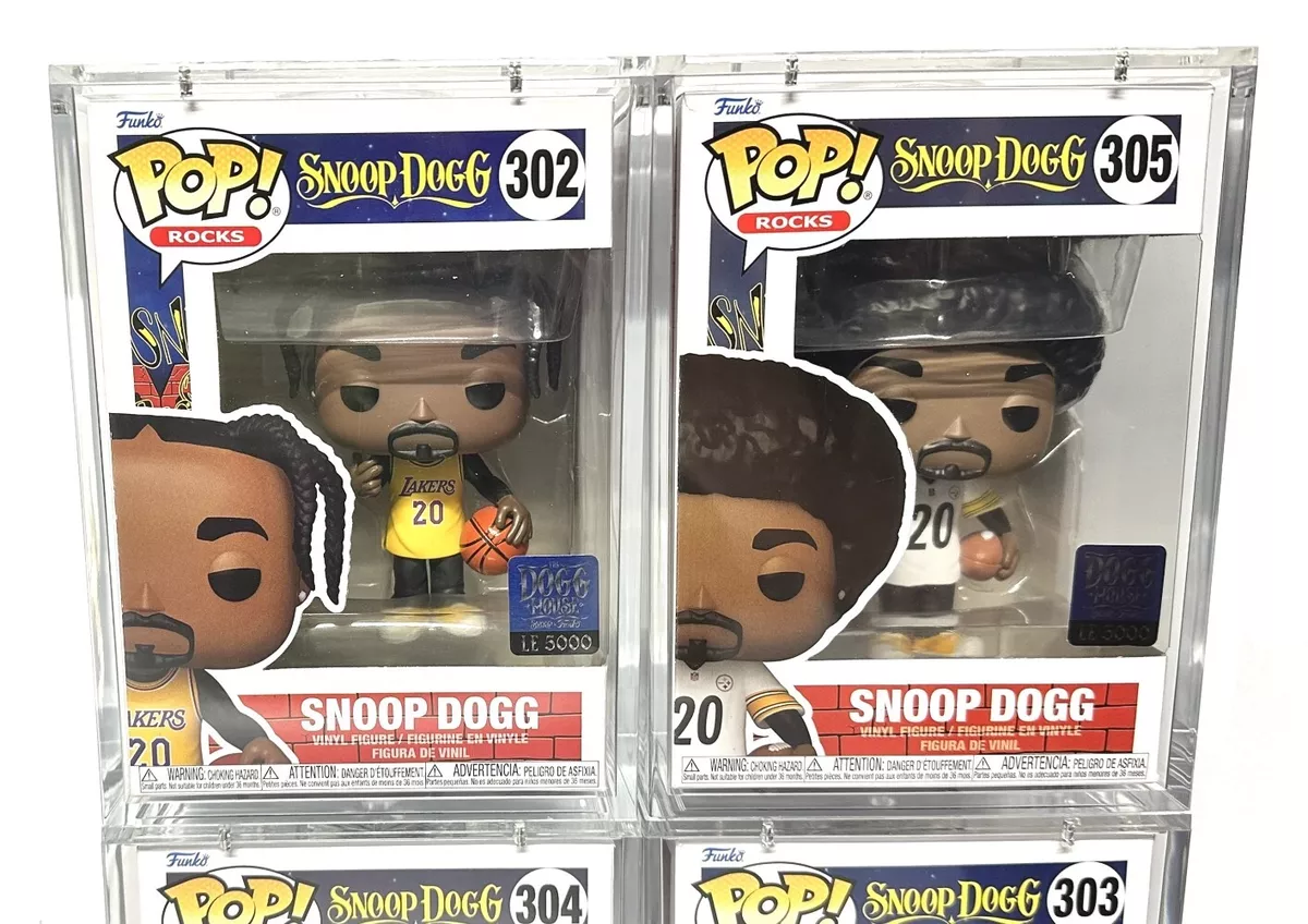 Set of 4 - Funko POP! Snoop Dogg 5K & 15K Lakers Steelers Jersey 302 303 304 305