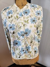 VINTAGE FLORAL BUTTON UP SWEATER BY BONNY LOU BY JACK GILBERT OF NEW YORK READ 