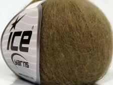 6-Skein Lot SuperKid Mohair Yarn superfine merino wool 6x25g/235m Dark Camel