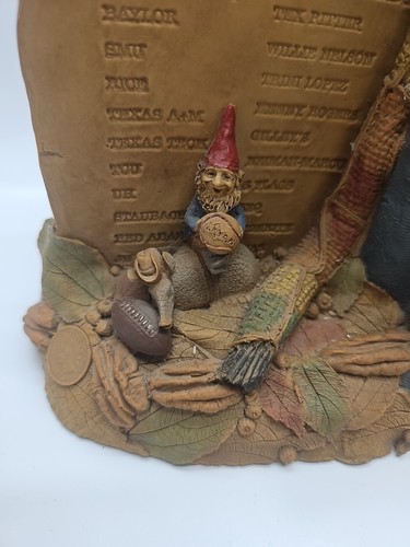 Tom Clark Signed Gnome Figurine Texas 1997 Remember the Alamo Cowboy 2061 TX - Picture 9 of 14