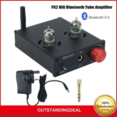 PX2 Hifi Bluetooth Amplifier Tube Headphone Amplifier with Two GE5654W Tubes