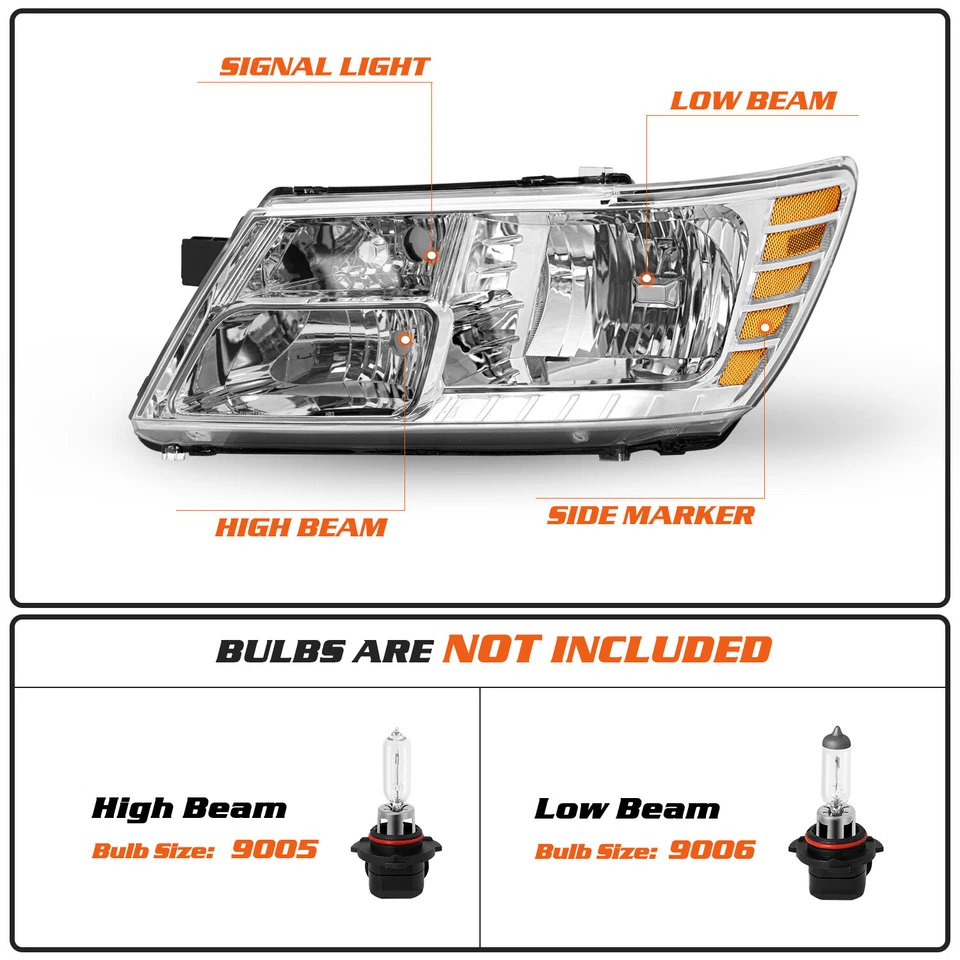 Faros de repuesto izquierda+derecha Dodge Journey 2009-2020 09-20 Foto 2 de 4