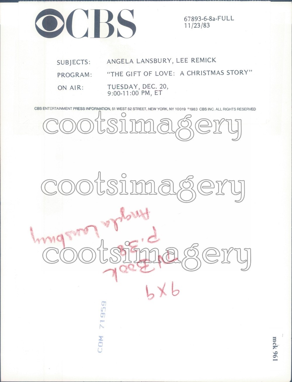 1983 Angela Lansbury L Remick Gift of Love Christmas Story TV Movie