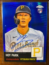 2022 Topps Chrome Platinum Anniversary Hoy Park #CPA-HP RC Blue Prism Auto 66/99