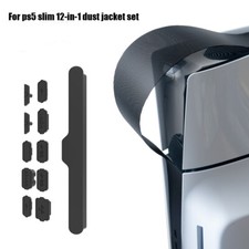 12IN1 Dust Plug For PS5 Slim Disc Digital Game Console Dust Proof Filter Cover